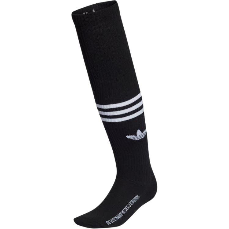 Adidas Originals SOCKS Knee High Socks Unisex 1 Pack Black HC9539 S
