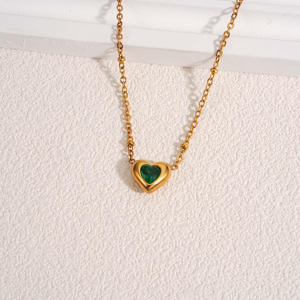 Trendy Women's Stainless Steel Necklace with OT Buckle, Pearl Pendant, Anti-Fade Casual Light Luxury Design