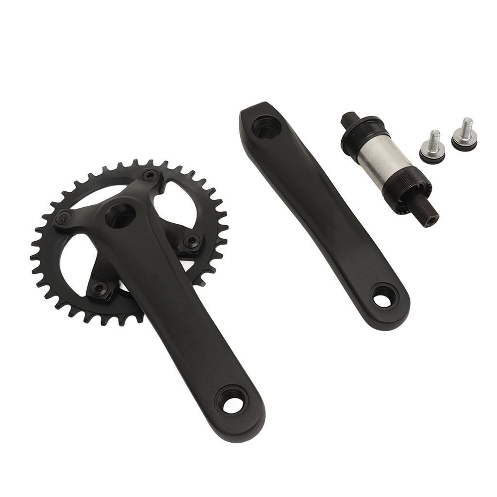 Kľuky na horský bicykel 104 mm BCD štvorhranné kužeľové kľuky 36T Pozitívna záporná reťaz s jedným kotúčom 7?12
