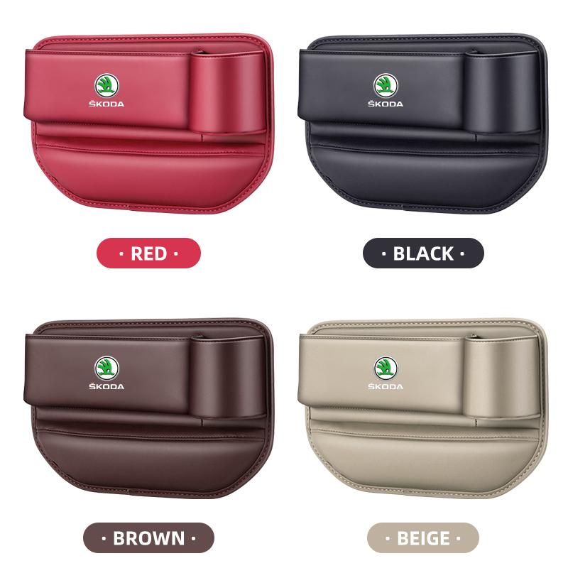 Cvpgm3 Car Seat Gap Organizer Storage Box Pocket Auto Interior Accessories For Skoda Rapid Octavia A5 S Kodiaq Fabia A7 Octavia VII