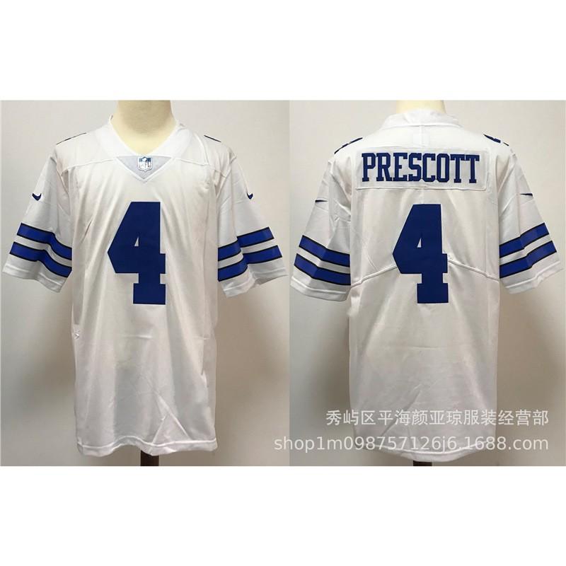 Camiseta Bordada de Rugby Estilo Dallas Cowboys de la NFL para Hombre Uniforme de Fútbol Top Ropa Casual para Fans