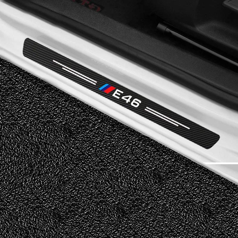 4Pcs Car Door Sill Protection Threshold Anti Scratch Sticker For BMW F10 F20 F30 F31 F48 F01 F02 E30 E34 E36 E39 E46 E60 E87 E90 F1