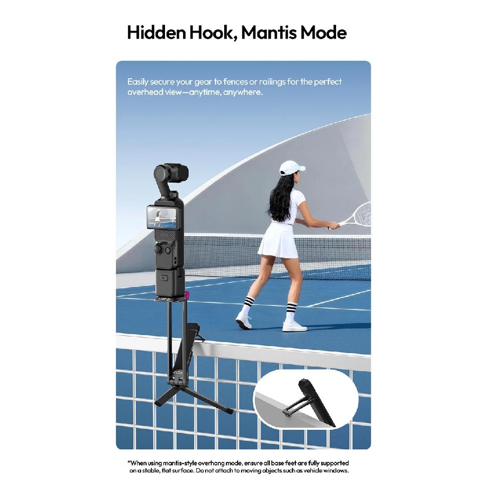 Ulanzi MA66 Tripod for dji osmo Pocket 3 4 4P Accessories Magnetic Quick Release Plate Hidden Hook Mantis Mode Desktop Stand
