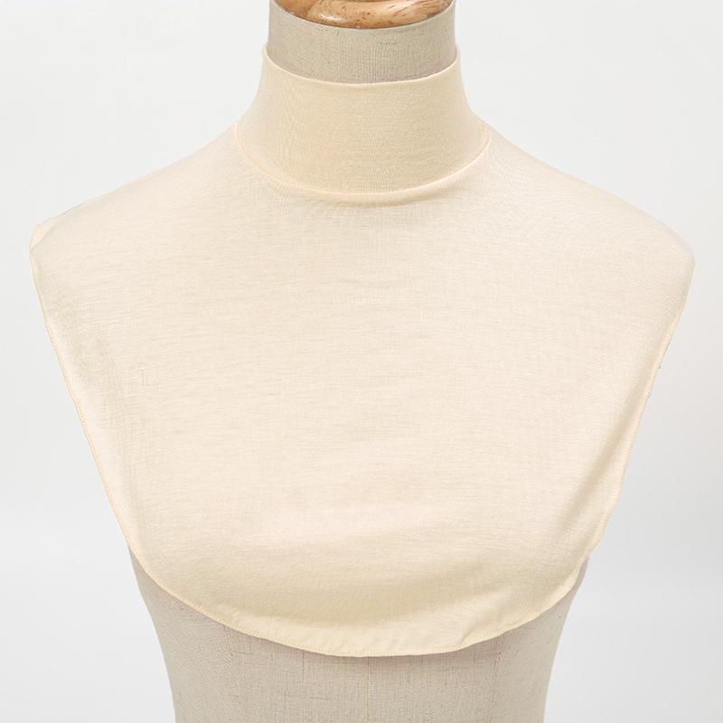 Soft Cotton Modal Inner Neck Cover Solid Color False Collar For Woman Mock Neck Half Top Detachable Collars Neck Free Size