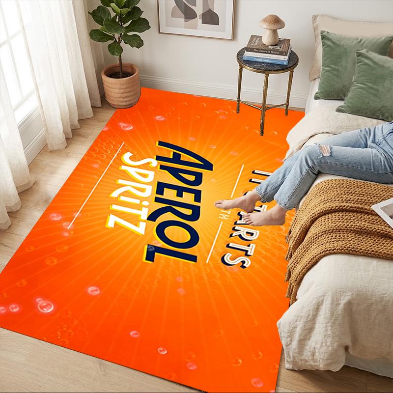 Aperol Spritz Living Room Nonslip Area Rug Soft Carpet For Bedroom Game Playroom Sofa Office Home Decor Doormat Christmas Gift C926118