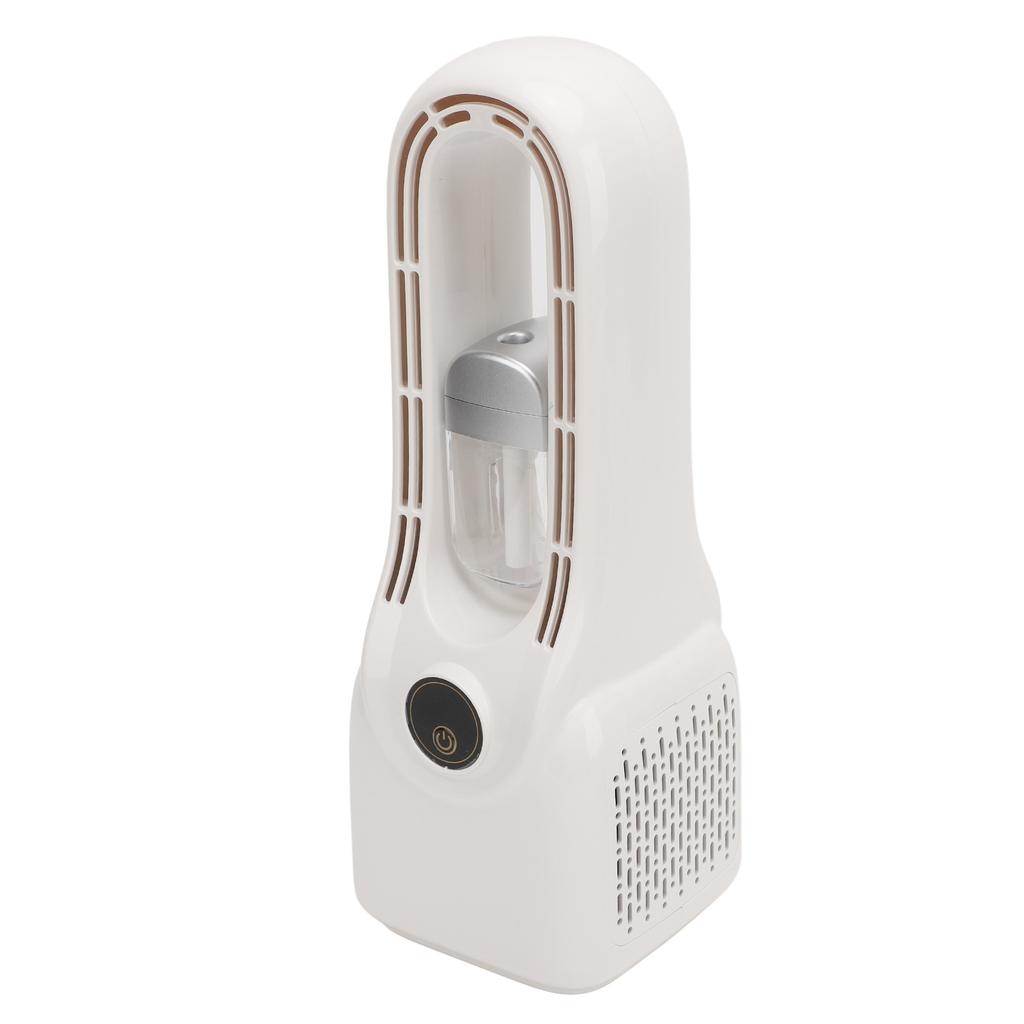 Bladeless Fan with Mist Humidifier ABS 6 Speed Quiet Bladeless Cooling USB Desk Fan with Colorful Lights for Home