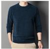 Pullover Herren Rundhals Imitation Frettchen Samt Einfarbig Unterziehpullover Mittelalterlich Warmes Oberteil Pullover Winter