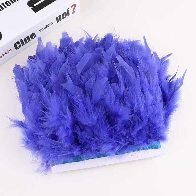 Turkey Feather Trim for DIY Stage Costume & Skirt Decoration