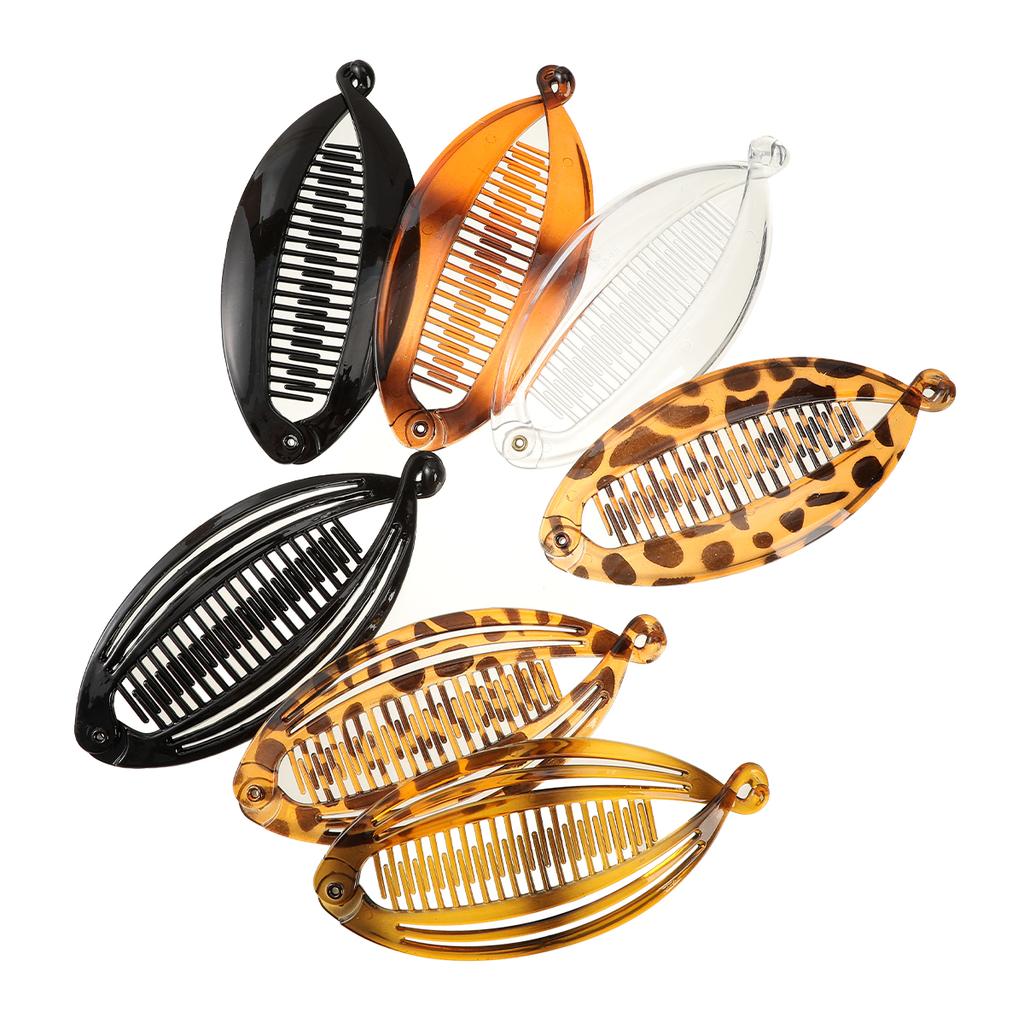 AWAYTR Leopard Fish Hairpin Handmade Banana Hair Clips Comb Clamp Girl Hair Accessories Festival Gift Valentine Headwear