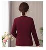 Mom's Autumn/Winter Warm Velvet Top for Middle-Aged & Elderly Women - Fashionable Thick Half-High Collar Base Layer