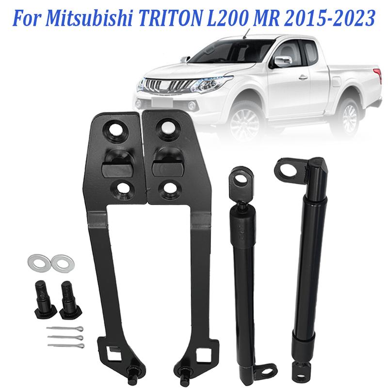 Ein Paar für Mitsubishi TRITON L200 MR 2015- Neue Auto Heckklappe Langsam absenkende Stützstange Hubstützstange Gasdruckdämpfer