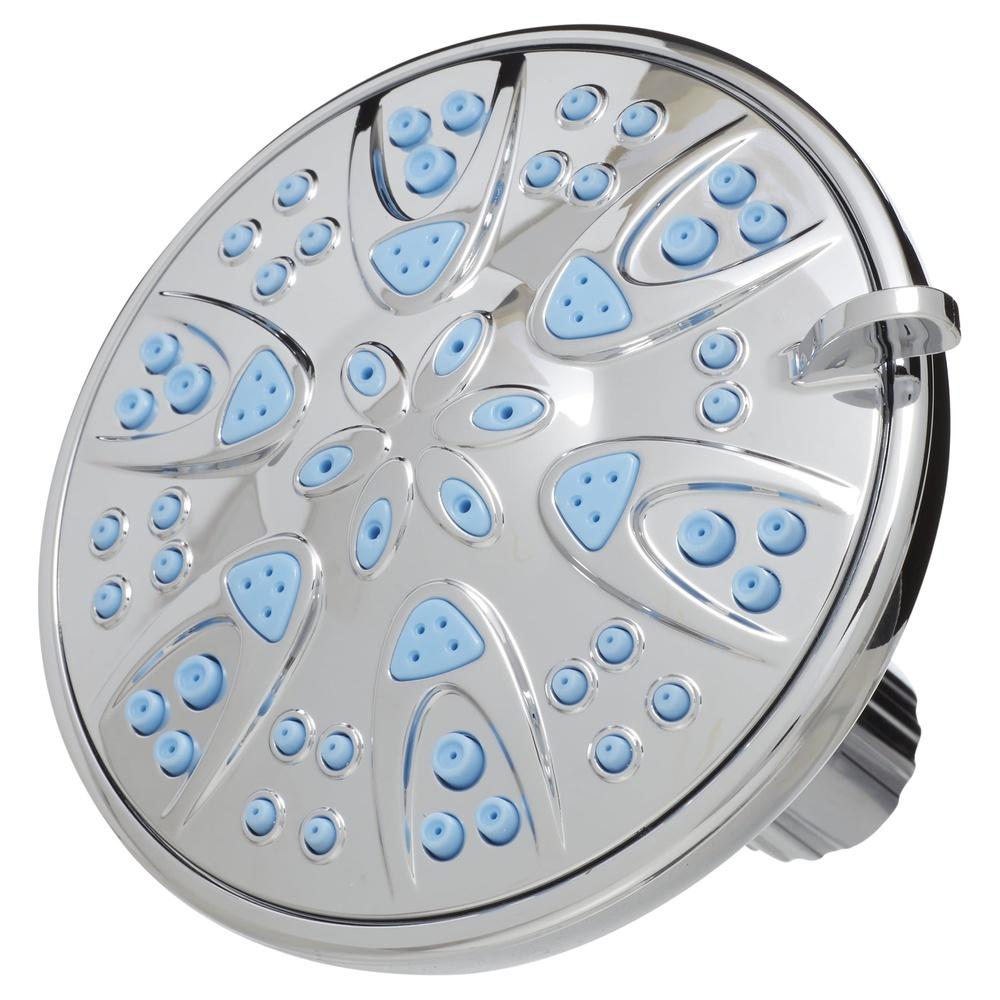 

High-Pressure Antimicrobial Shower Head Microban Technology 6-Setting Easy Clean Clog-Free Water Saving Installation Chrome United States