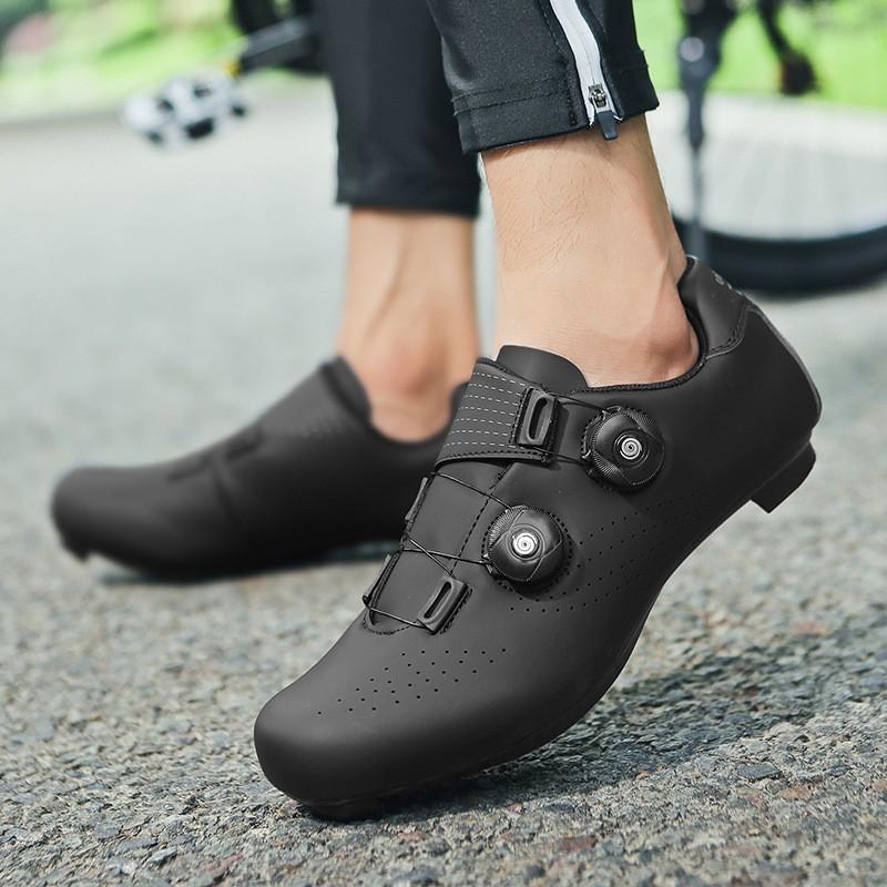 Men Women Cycling Shoes Road Mountain Bike Breathable Stiff Sole Clipless Compatible Outdoor Riding Footwear