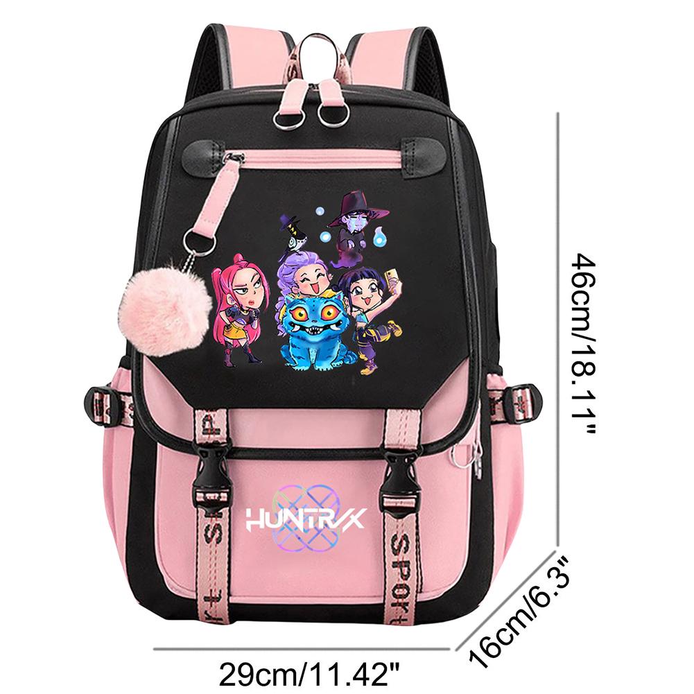 School Backpack for Students KPop Movie Daily Bagpack 2025 Hot Movie Print Backpacks for Girl Boy Laptop Usb Port Bag for Kids