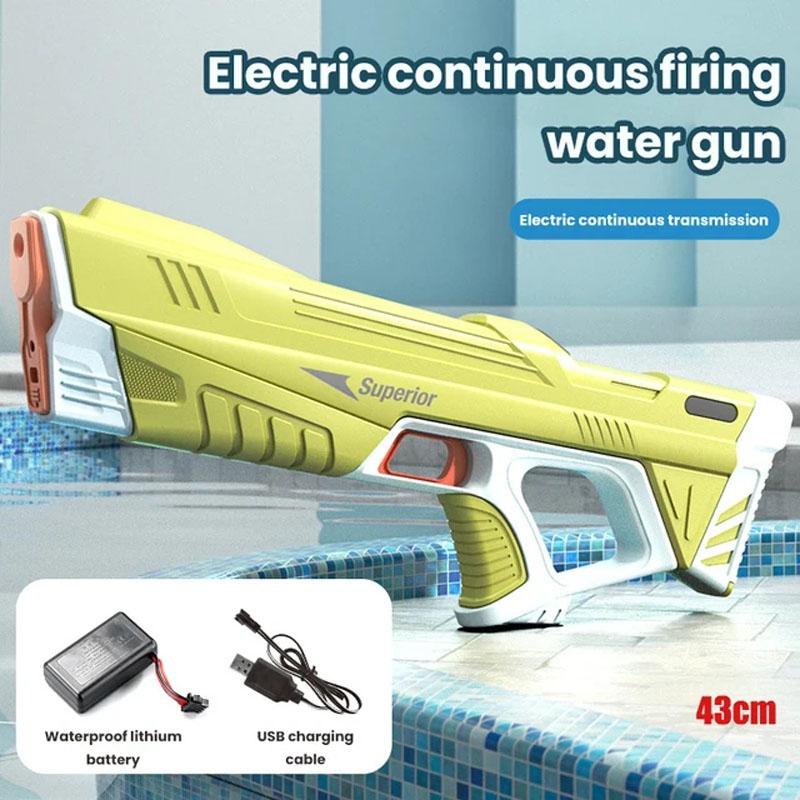 New Full Electric Automatic Water Storage Gun Toys Portable Children Summer Beach Outdoor Fight Fantasy Toys for Boys Kids Game