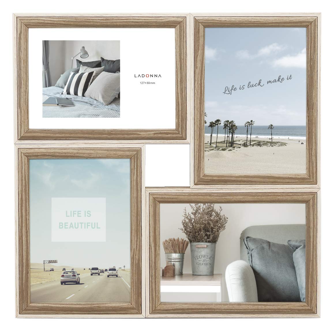 

LADONNA AVANTI Фоторамка Деревянная L x 4 083886 DF85-40-IV Четырехсторонняя слоновая кость