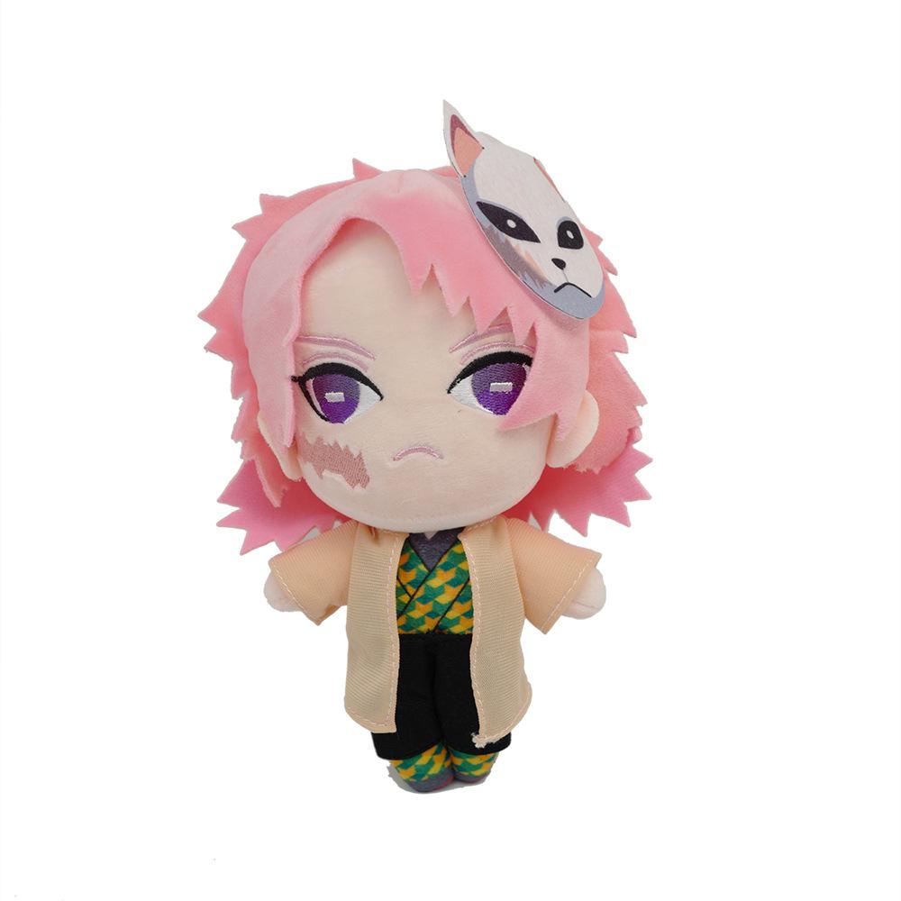 Muñeco de peluche de juguete Akaza Cosplay Anime Demon Slayer: Kimetsu no Yaiba Tsugikuni Yoriichi Kokushibo Linda almohada de peluche suave 20 cm