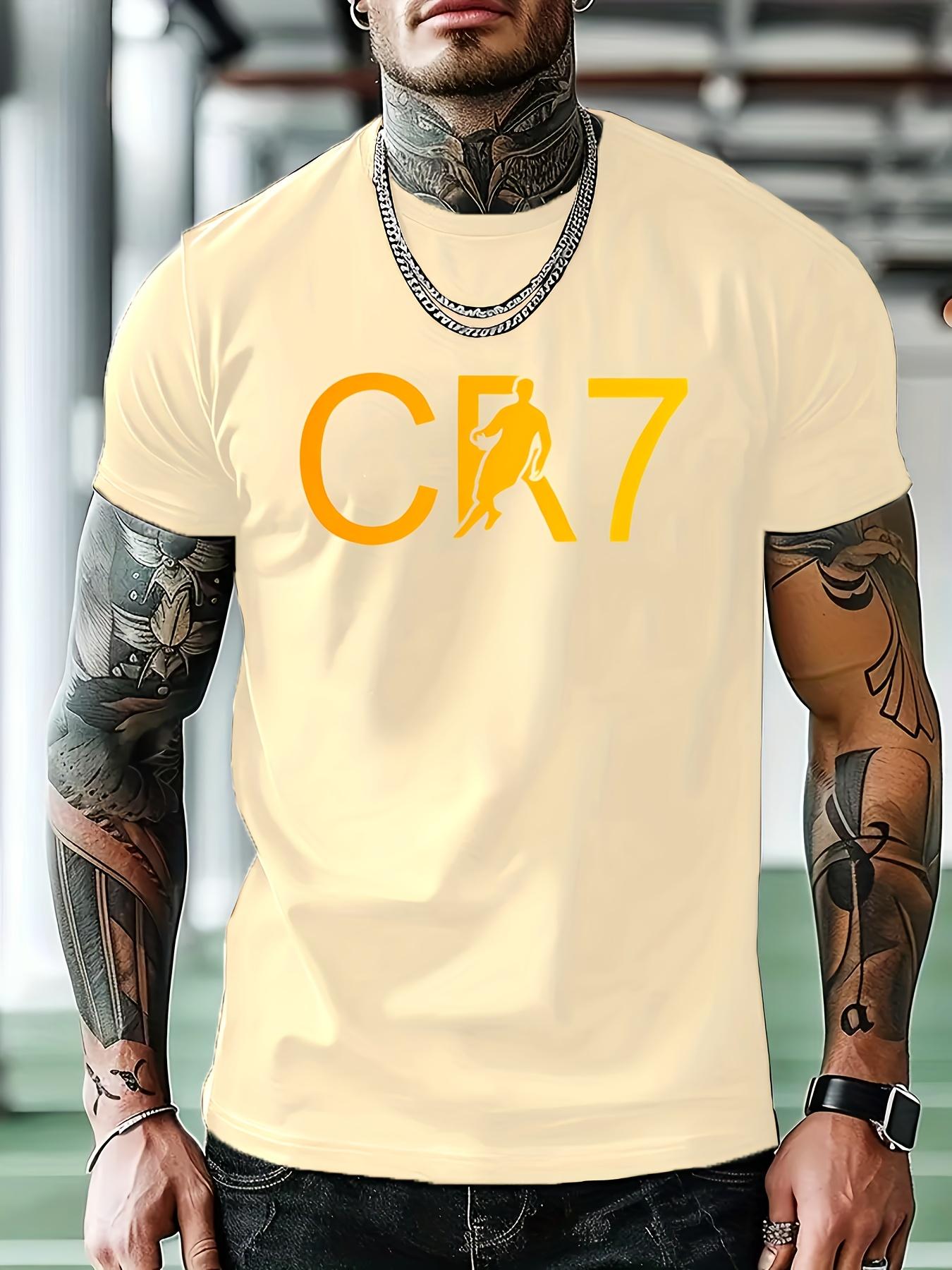 Maroon CR7 Graphic T-shirt - Lightweight Polyester L