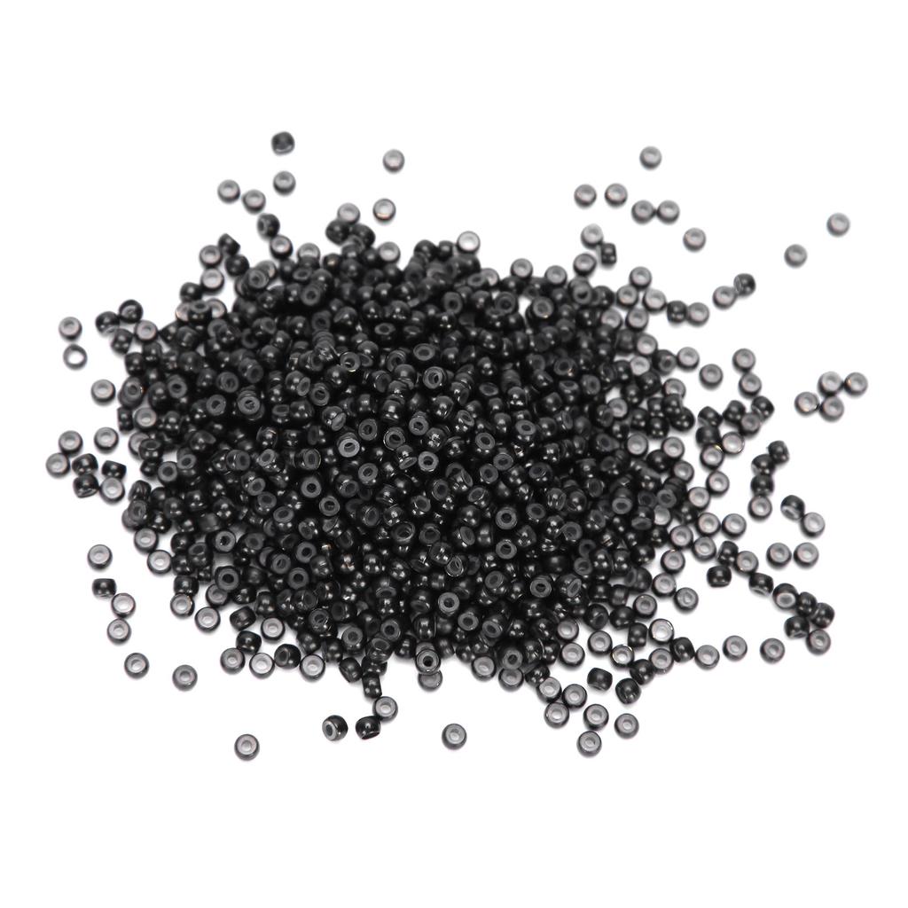 3 Flaschen 3,0 mm Silikon-Mikroglieder, Ringe, Perlen, kleines, komfortables Haarverlängerungswerkzeug (1#/3#/5#)