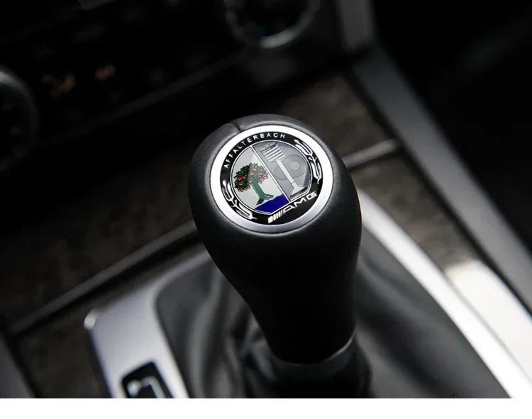 

Hot Car Sticker Car Gear Shifter Head Knob Badge Sticker Metal Decal Decoration For Mercedes Benz AMG W204 W205 W203 W211 W212 W
