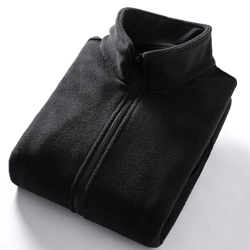Men's Fleece Sherpa Hoodie Jacket - Double-sided, Thickened, Windproof for Autumn and Winter