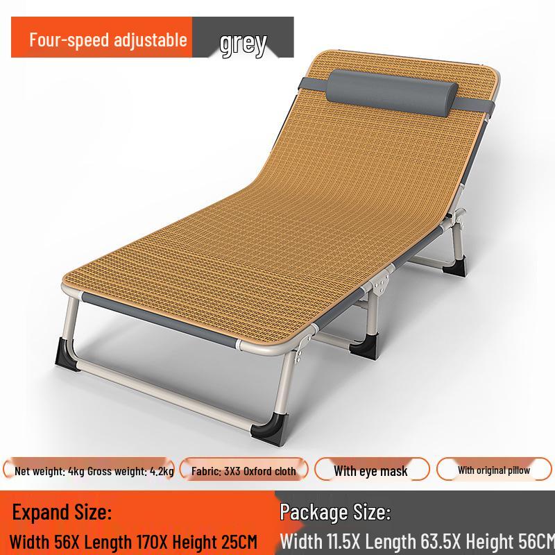 Multipurpose Folding Recliner: Single Bed for Home, Office or Camping