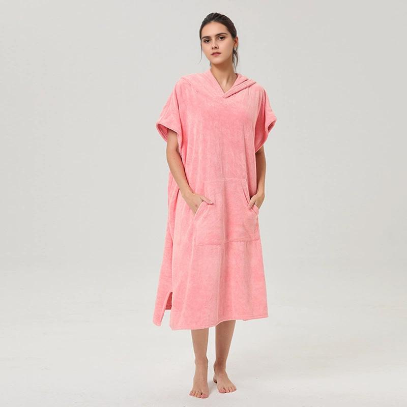 Multifunctional Quick-Dry Poncho Bathrobe: Absorbent Towel for Yoga, Running, Surfing, and Sports