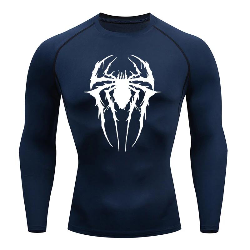 Sportswear Men Gym Compression T Shirt Running Long Sleeve Sports T-shirt Elastic Quick Dry Sport Tops Tee Athletic Shirts Men