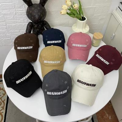 Women's Hats  Fashionable and Versatile  Small Korean Version  Larger and Deepened Baseball Cap Embroidered Letters  Baseball Cap