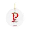 26 Letters Christmas Pendant Acrylic Car Pendant Christmas Tree Decoration