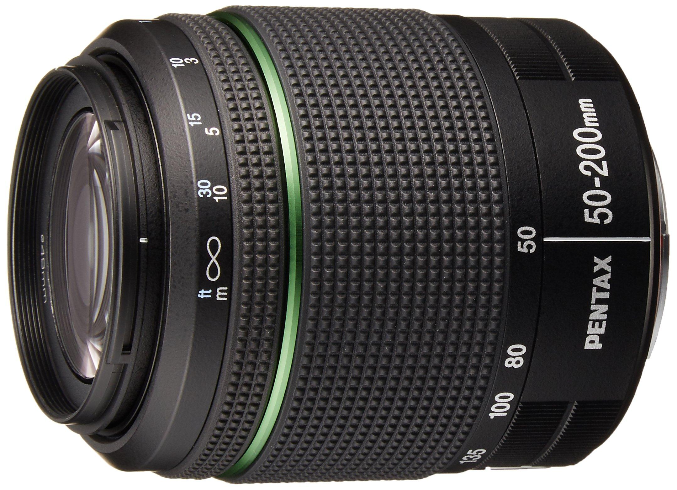 

PENTAX Telephoto Zoom K 21870 Lens, Weatherproof, DA50-200mmF4-5.6ED WR, Mount, APS-C Size, чорний