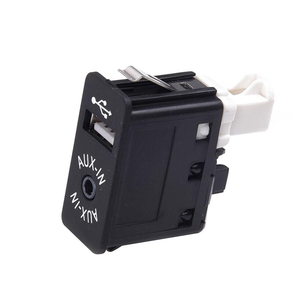 USB AUX Socket Port Plug 84109237653 9237653 for BMW 1 3 5 6 7 Series X1 X3 X5 X6 Z4 & MINI, Black+White Replacement Cover