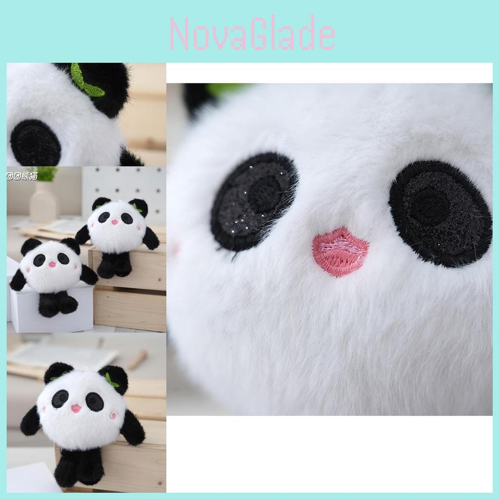 Cute Panda Plush Doll Keychain Adorable Soft Toy Accessory For Bags And Keys