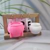 3D Candlestick Silicone Mold Geometric Canister Shaped Candle Stand Molds Gypsum Candle Holder Mould Home Decorations
