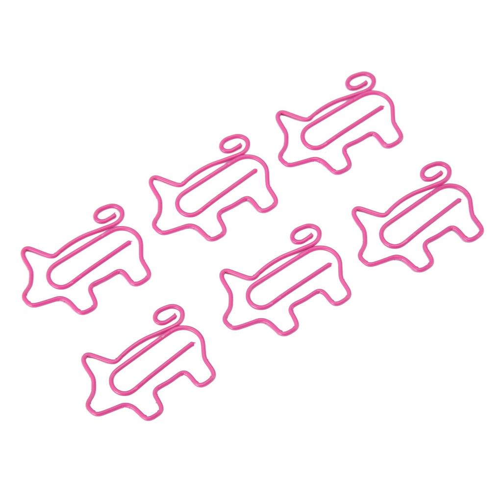 100 buc Agrafe de hârtie pentru purcel Agrafe de hârtie adorabile distractive Agrafe metalice placate rezistente la alunecare pentru marcaje pentru acasă