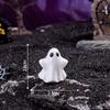 Mini Resin Ghost Figurines 10Pcs Spooky Halloween Tiny Ornaments for Micro Landscape DIY Handmade Projects