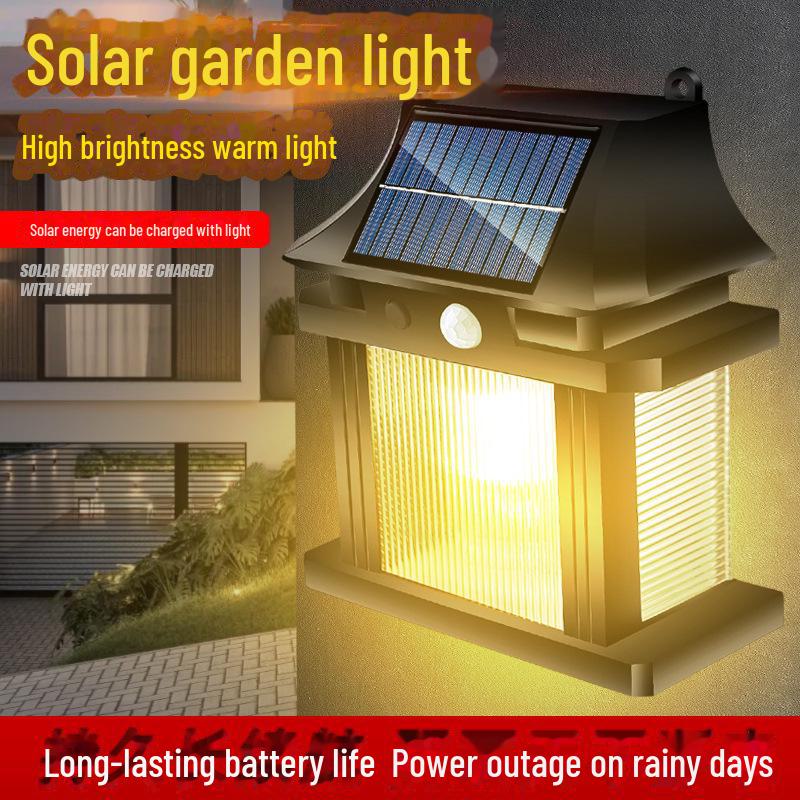 Zweireihige Solar-LED-Straßenleuchte für den Außenbereich mit Bewegungsmelder