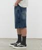 DECET Cr Wide Denim Shorts Dcpt035Crblueb