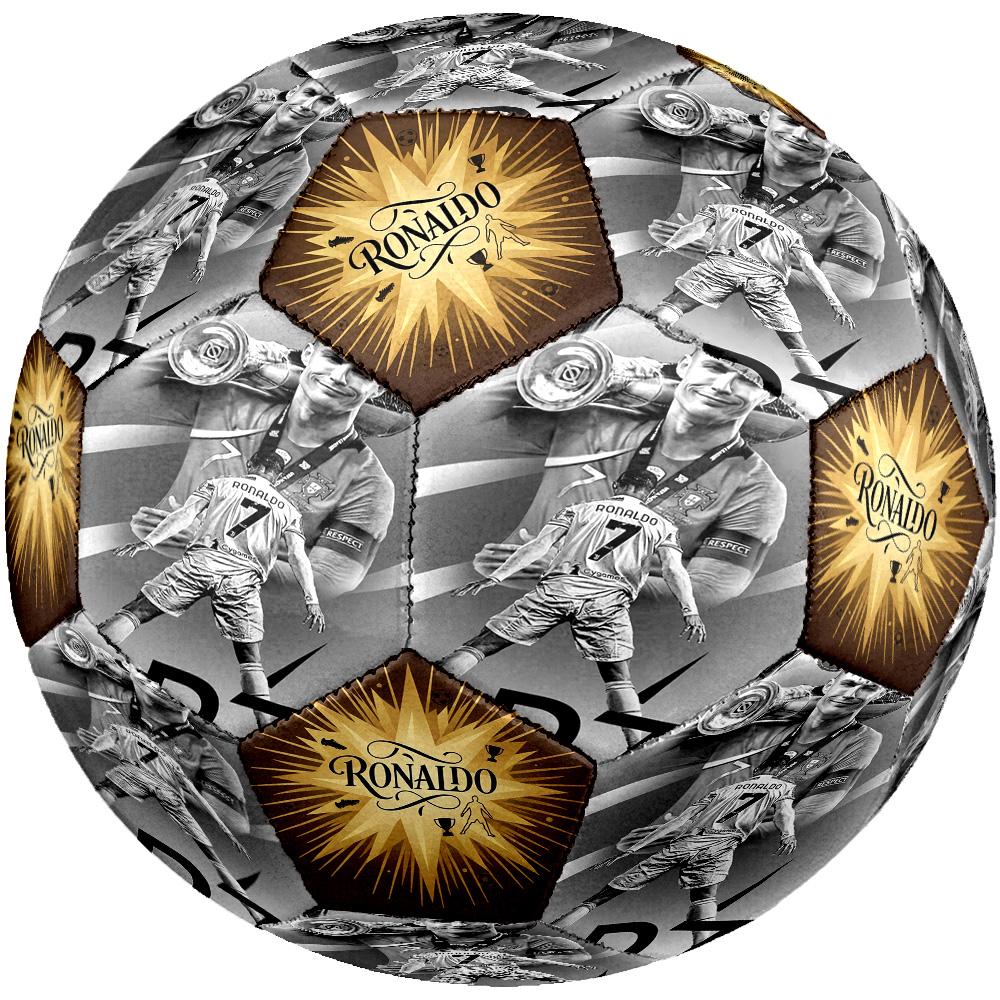 Ronaldo's Cristiano Ronaldo's Real Madrid Legacy Soccer Ball Size 5 Football Machine Sewn Indoor/Outdoor Universal Football Soccer Accessory