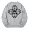 KAN6312 Kmg0122 Illunamity Fleece-Lined Sweatshirt - Gray