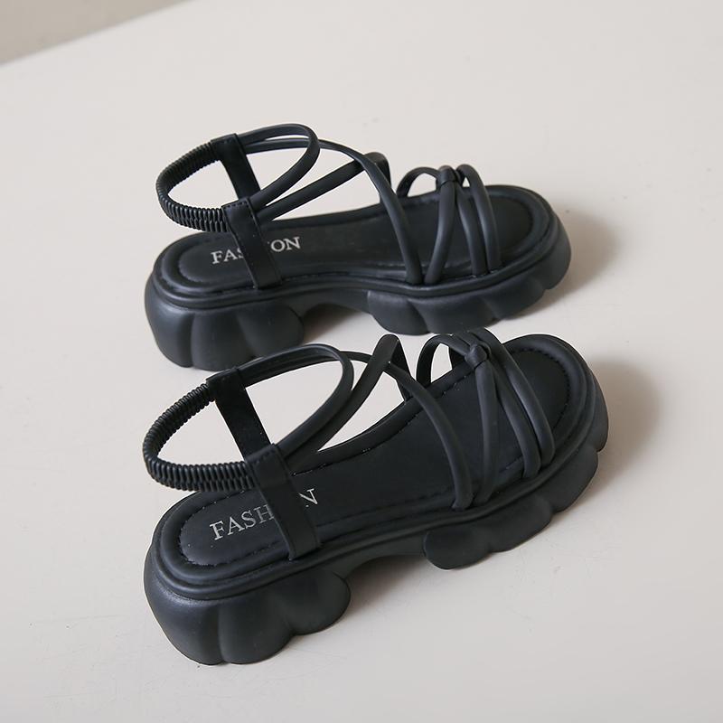 Women New High Quality Intertwined Strip Women's Sandals Peep Toe Platform Casual Sandals for Women Plus Size Sandals