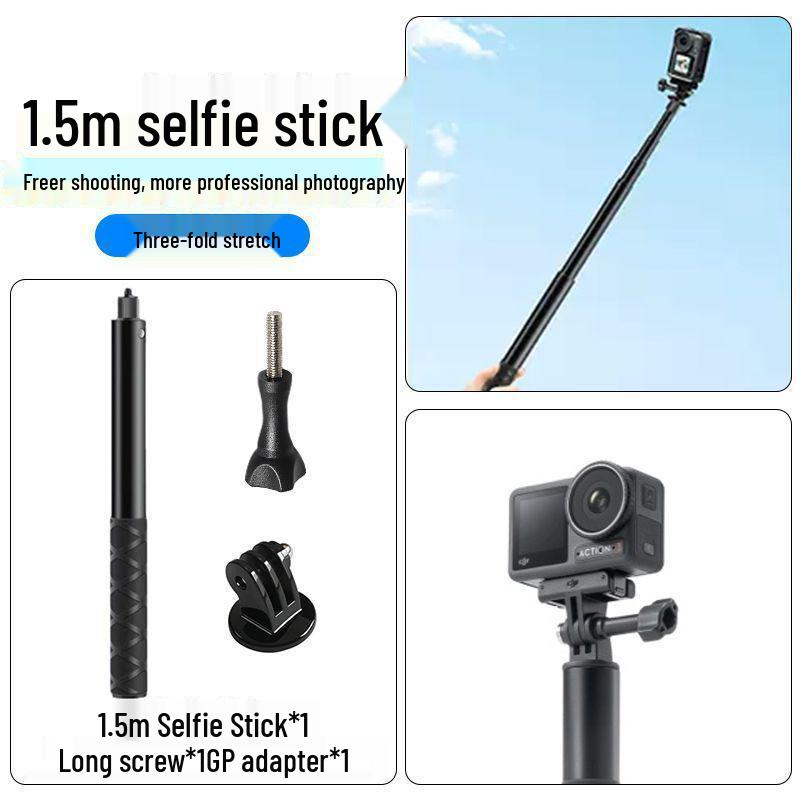 Universeller Selfie-Stick für GoPro, DJI Osmo, Insta360 Kameras