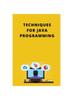 The Techniques for Java Programming Book