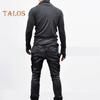 Frühlings- und Herbstoberteil für Herren mit Nackenschutz, hoher Kragen, schmale Passform, dehnbar, plissiert, lange Ärmel, Pullover-Sweatshirt für den Heimsport, Fitnessstudio, Straßenkleidung