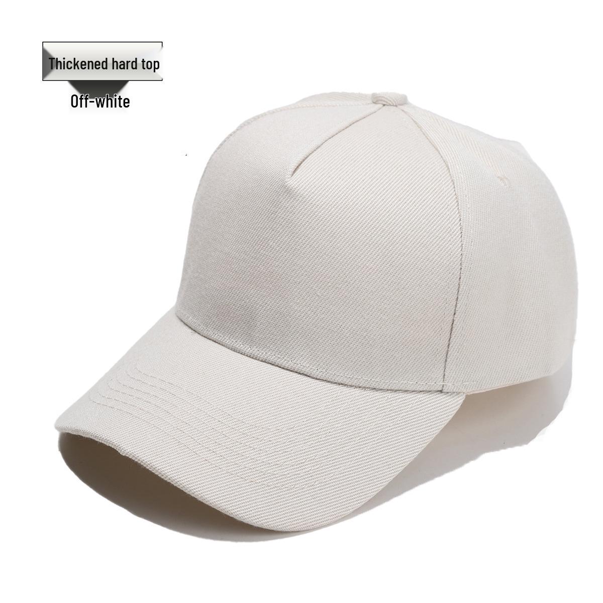 Пятипанельная шерстяная бейсболка с жестким верхом и козырьком Adjustable грязно-белый