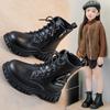 Autumn  Girls High-top Leather Boots Princess  Bags Decoration Autumn Boots