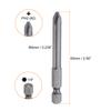 Magnetic Phillips Screwdriver Bit PH0 PH1 PH2 PH3 1/4" Hex Shank 65mm S2 Steel Screw Driver Bit Cross Head Electric Drill Bits