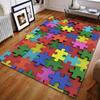 1PC Multicolor Puzzle Pieces Art Print Carpet Living Room Bedroom Bedside Sofa Floor Mat Modern Home Decor Area Rug Kids Room