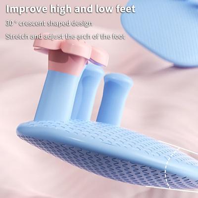 1 Pair Soft Non-Slip Foot Arch Trainer Portable Toe Separator and Overlapping Toes Corrector for Comfortable Foot Care and Yoga