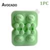 3D Little Bear Shape Ice Cube Silicone Mold Chocolate Cake Mould Candy Dough Mold For Coffee Milk Tea Whiskey Ice Mold